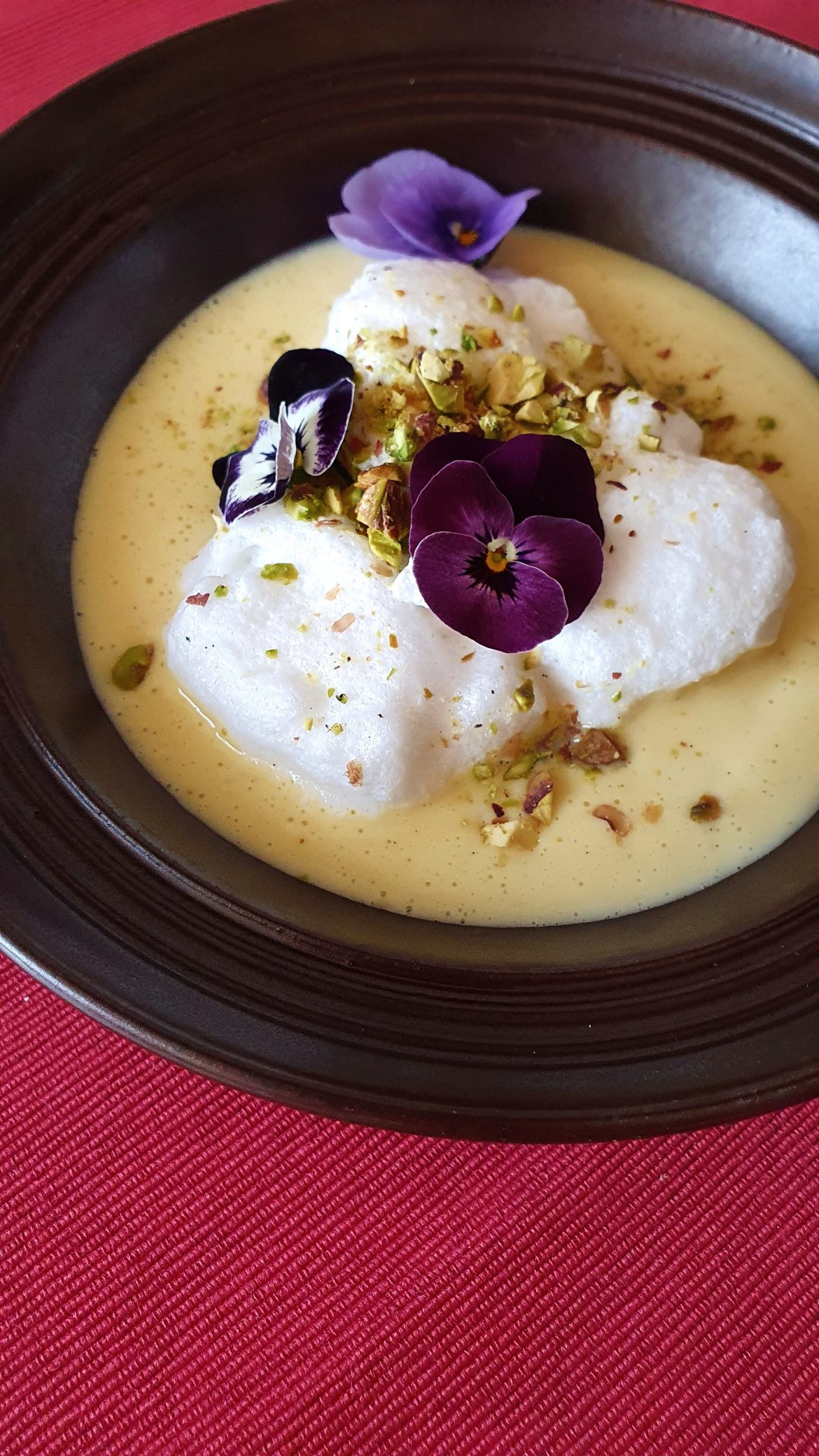 lapte de pasare, ile flottante