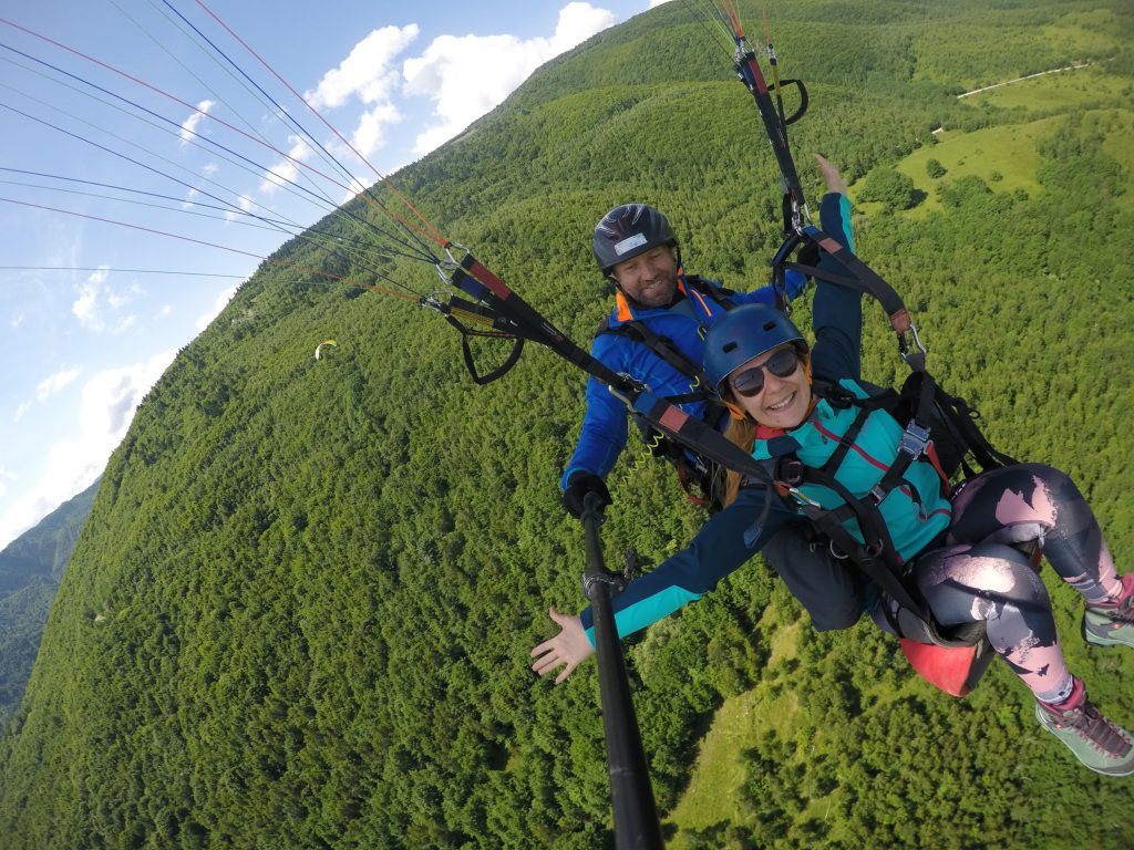 zbor in tandem cu parapanta