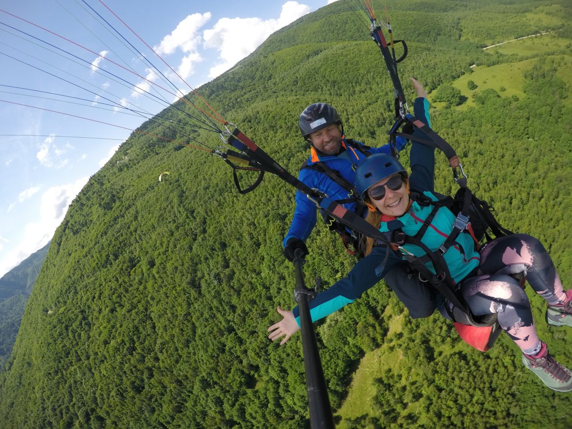 zbor in tandem cu parapanta