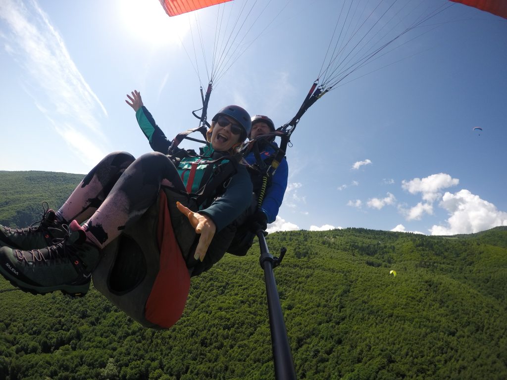 zbor in tandem cu parapanta