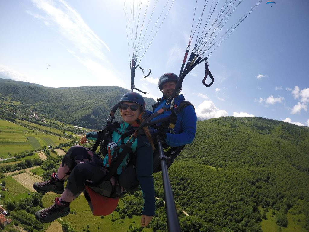 zbor in tandem cu parapanta