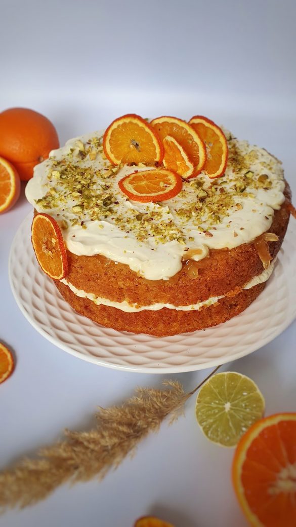 Tort cu malai si portocale (polenta cake) fara gluten