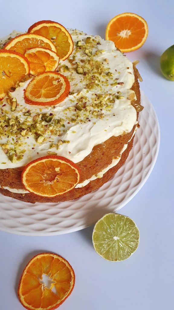 Tort cu malai si portocale (polenta cake) fara gluten