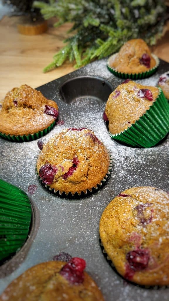 cranberry muffins briose cu merisoare